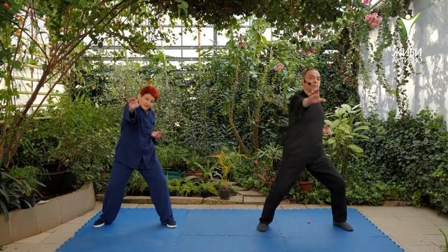 Форма 9. Толкать ладонями. Тайцзи – Цигун 18 форм смотреть онлайн