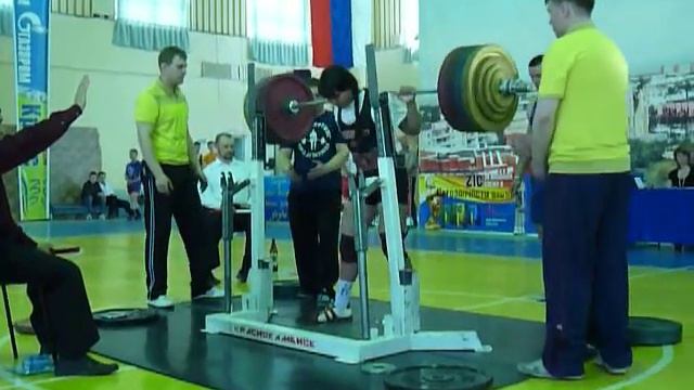 Присед 230 кг. от Ольги Головановой смотреть онлайн