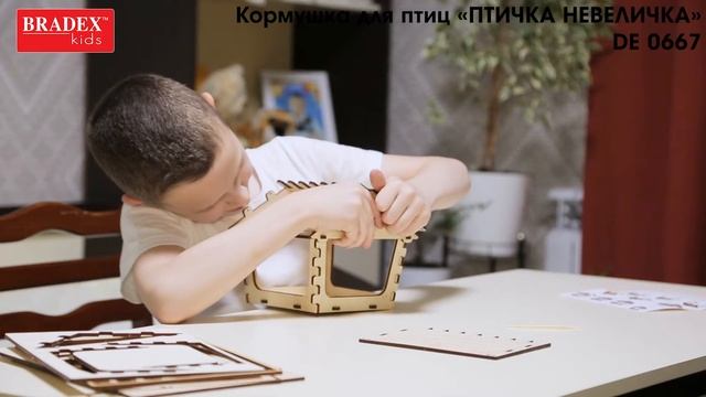 Bradex DE 0667 Кормушка для птиц «ПТИЧКА НЕВЕЛИЧКА» смотреть онлайн