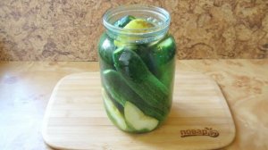 Огурцы с яблоками на зиму