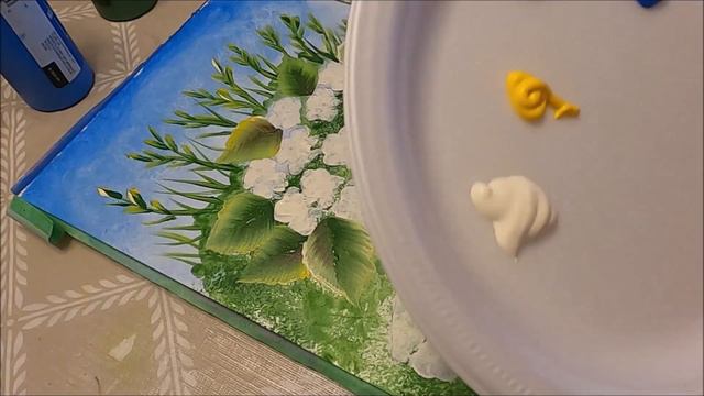 Primrose Garden - Acrylic painting One Stroke смотреть онлайн