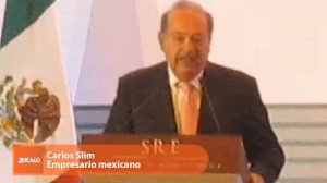 Emilio Chauyffet y Carlos Slim: presentación de cátedra "Fernando Solana Morales"