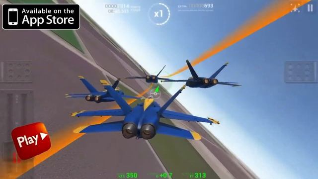 Blue Angels: Aerobatic Flight Simulator ( IOS) Gameplay