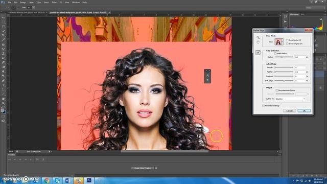 Photoshop: Refine Edge Tool смотреть онлайн