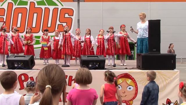 "Веретено" праздник Русские Забавы у Глобуса, Королев 31 мая 2015 Часть 1 смотреть онлайн