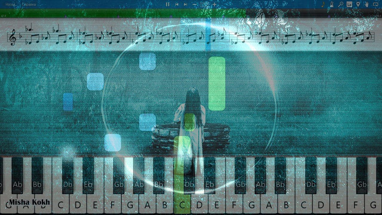 Hans Zimmer - The Well from picture The Ring & The Ring 2 [Piano Tutorial | Sheets | MIDI] Synthesia