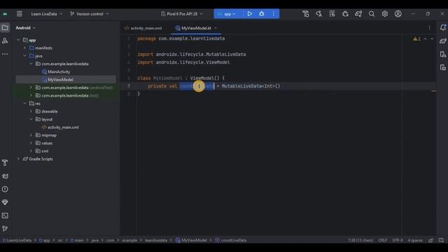 Live Data in Android Studio using Kotlin | Android Knowledge