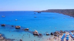 Cyprus Protaras Konnos Beach view Кипр Протарас пляж Коннос