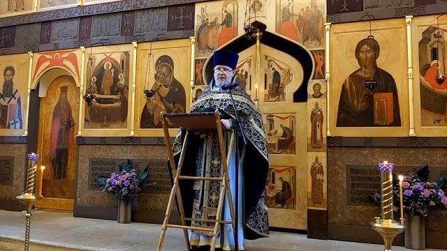 Неделя 5-я Великого поста. Прп. Марии Египетской. Проповедь иерея Алексия Прошакова смотреть онлайн