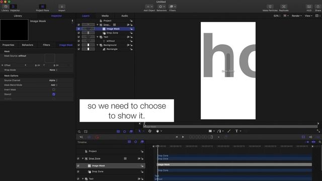 Text Zoom with Media Reveal - Apple Motion 5 Tutorial смотреть онлайн