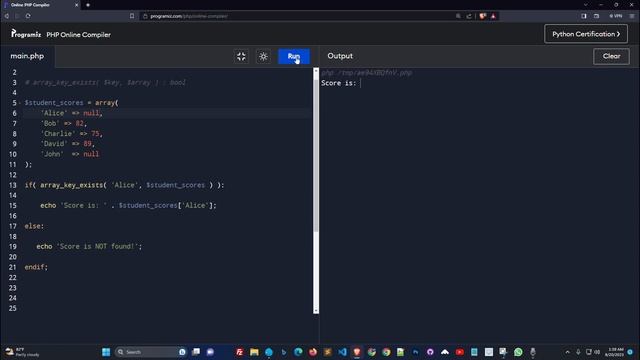 ? Beginner's Guide: How to use `array_key`exists()` function in PHP (Hindi) | Part: 04
