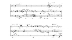 Life and death, sonata-fantasy for violin and piano (score)