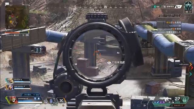 【APEX】ソロランク～もう少しでダイヤが長い！【PC】 смотреть онлайн