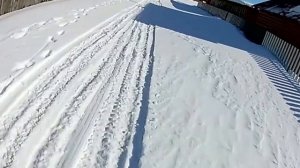 Зимние покатушки на снегокате с мотором 2022г