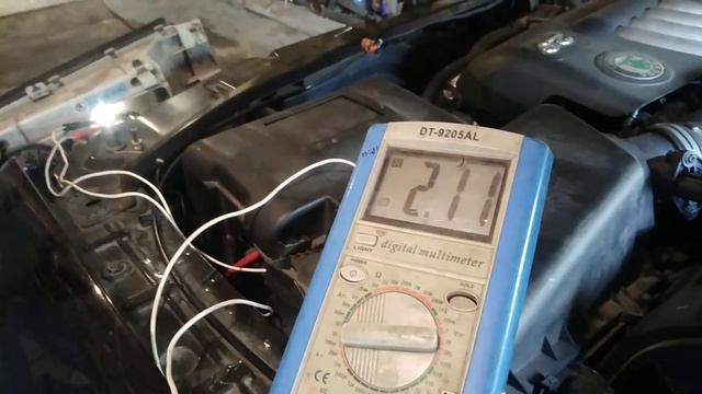 Как проверить электро корректор ( регулятор ) фар , цепь управления , Шкода Октавия тур а4 смотреть онлайн