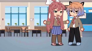 DDLC with music “ Just Monika” in Gacha Club!;^