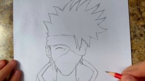 Как нарисовать Какаши Хатаке/ How to draw Kakashi Hatake