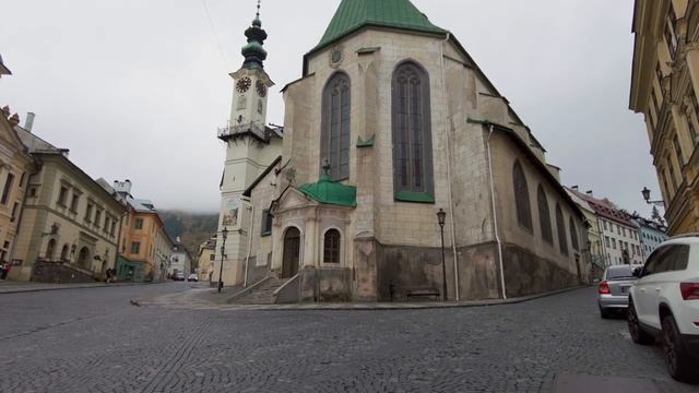 Словакия: Серебряный Город Банска-ШтявницаГоры ОсеньюПолёт на Дроне slovakia drone путешествие
