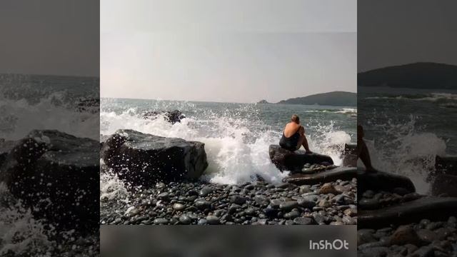 Света и Алёша на море в сентябре в Андреевке 2019 год.... смотреть онлайн