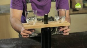 Делаем деревянную подставку для бокалов