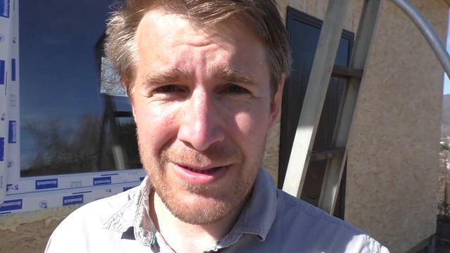 Строительство времянки. Утепление времянки. Монтаж ОСБ. Заделка швов.