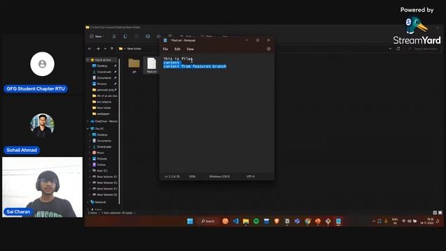 Git & GitHub Workshop | GFG Student Chapter RTU смотреть онлайн