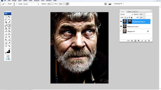 Retouch. Как сделать драматический портрет в ADOBE Photoshop смотреть онлайн