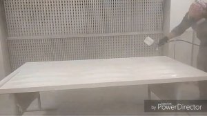 Окраска МДФ, глубокая фрезеровка. Водоразбавимая эмаль Renner.