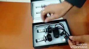 Unboxing V18 Turbo H4 Led headlight bulb