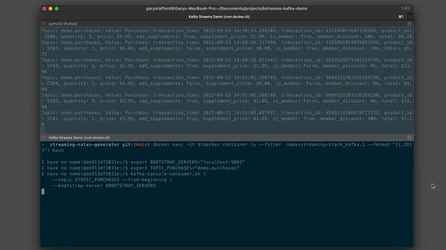 Streaming Synthetic Sales Data Generator Demonstration v2 (video only - no audio) смотреть онлайн