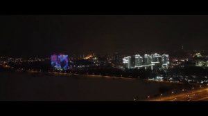 Ночная Казань с Высоты птичьего полета 2023г.