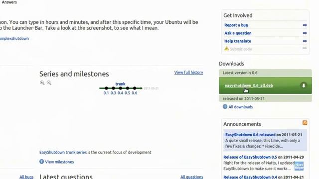 EasyShutDown - Ubuntu 11.04 - Timer to Shutdown your Computer