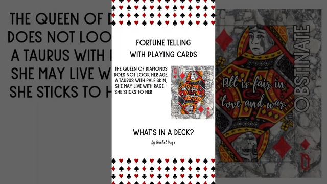 Queen of Diamonds #tarot #shortsvideo #tarotcards #playingcards