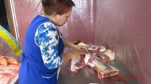 Разделка говяжьей лопатки на мякоть