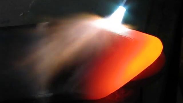 Газопорошковая наплавка лемеха. Powder welding.