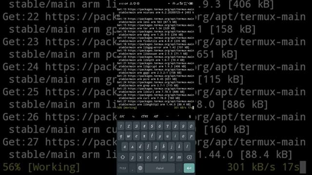 How to fix update error in Termux android app