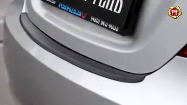 Накладка на задний бампер Hyundai Solaris 2010 смотреть онлайн