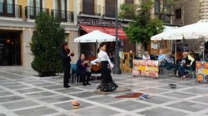 Flamenco exhibition on the streets of Granada, Spain - Nov 2014