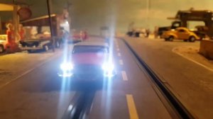 Christine 1958 Plymouth Fury  - carrera Go - 1:43 Nevada Diorama Track - pure Evil on the Highway
