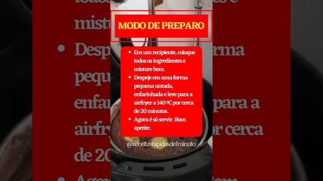 Receita de Bolo de Banana no Air Fryer - Rápida - Fácil - Barata - Uma Excelente Opção para o Lanch