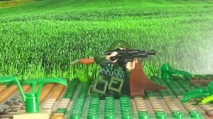 Тест лего стрельбы, бега, едущей машины. Lego stop motion. lego war..mp4