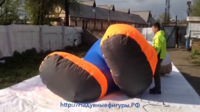 Надувной Монтажник БФК высота 5 метров смотреть онлайн