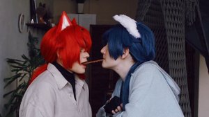 Pocky Game. Diluc and Kaeya