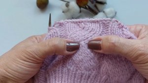 Шапка из пуха норки красивым узором