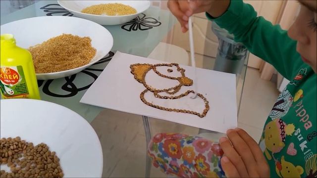 Поделка из круп "Рыбка" смотреть онлайн