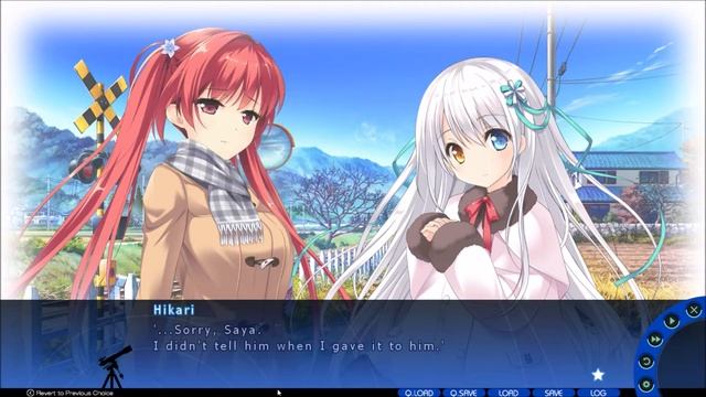 A Sky Full of Stars 06 - Hikari & Saya Routes 02 - Playthrough - Walkthrough - Commentary смотреть онлайн
