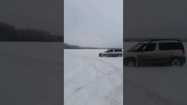 Skoda Yeti. Skoda Yeti in snow.  Skoda Yeti Off Road.