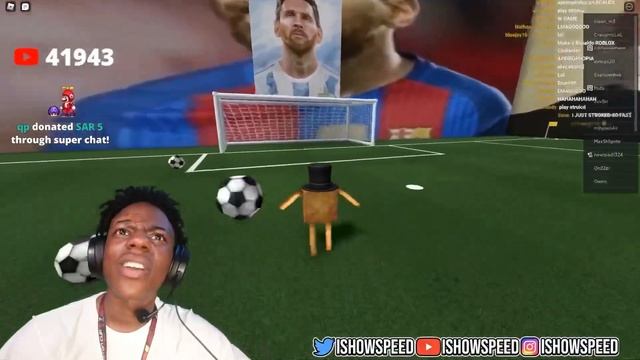 Ishowspeed gets mad playing messi game on Roblox ?? смотреть онлайн