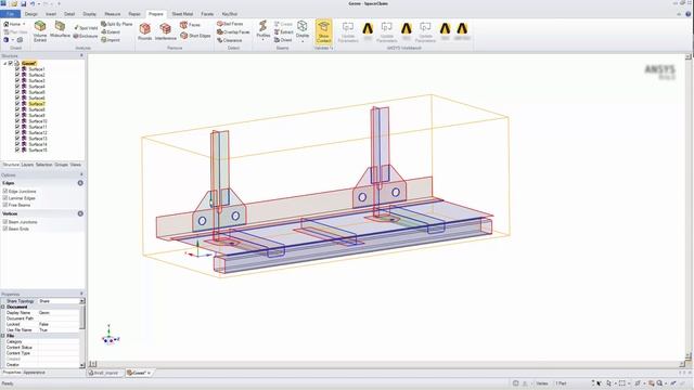 ANSYS SpaceClaim: Shared Topology