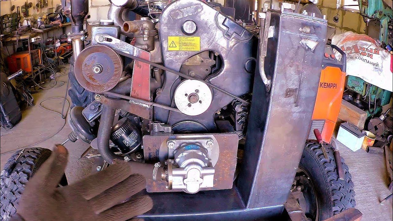 Необычный гидробак на самодельный минитрактор смотреть онлайн